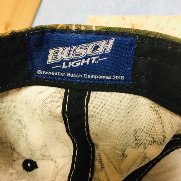 Bush Light BEER 🍺 CAMOUFLAGE Hunting Cap OS NWOT - Picture 3 of 5